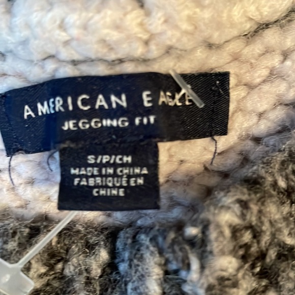 American Eagle jegging sweater large horizontal stripes extra soft Sz S - Picture 4 of 8